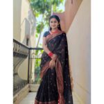 Raveena Daha Instagram - சொல்லாமல் தொட்டுச் செல்லும் தென்றல்✨ Saree from:@the_shop_valley 🦋 #raveena #raveenadaha