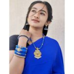 Raveena Daha Instagram - காதலே என் காதலே என்னை என்ன செய்யப் போகிறாய் 🤭💙 Accessories from : @sparkle_zone_ 😍😍 Best silk thread jewelry ❤️💯✨ (Enna seiyya poranga nu comment la soldravan ellam vazhka poora single ah dhaan saavan 🤣)
