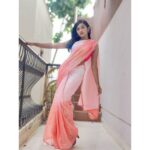 Raveena Daha Instagram - 🤍💗🤍 Saree from : @south_indian_fasion 🌈 #raveena #raveenadaha