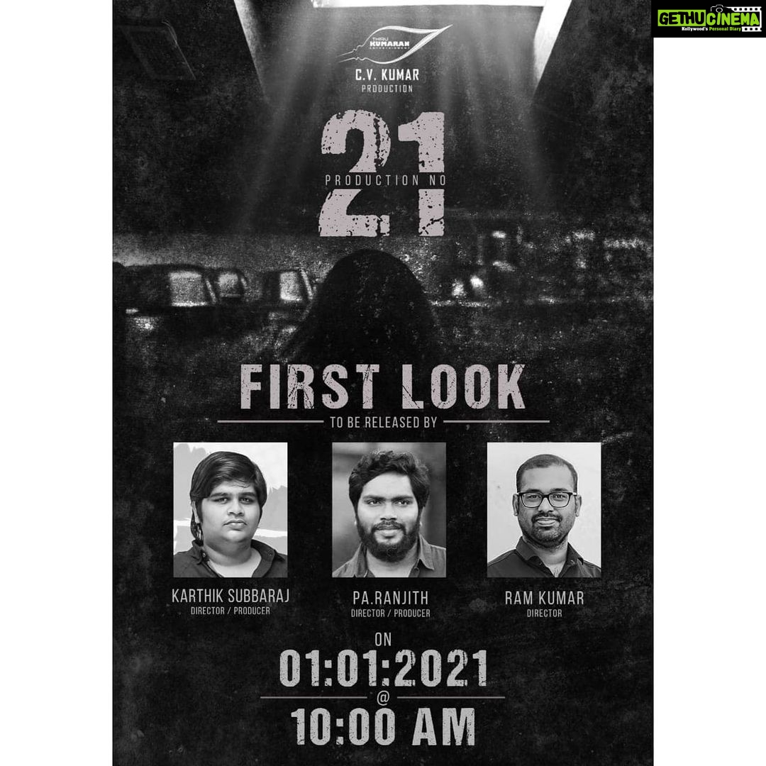 Raveena Daha Instagram - Ending 2020 on a great note, starting 2021 with much more hope, positivity and love❤️ Thirukumaran Entertainment @icvkumar 's #ProductionNo21 First Look to be released by the Filmmaker's @ksubbaraj @ranjithpa and @dir_ramkumar ☞ On 01:01:2021 at 10.00 AM Happy to be a part of this film 😍Need all your blessings, love and support 🙏 @Icvkumar @ashwinkakumanu @mohangovind9496 @pavithrah_10 @prasatharunm #raveena #raveenadaha