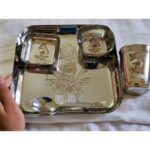 Raveena Daha Instagram - Got this extremely Adorable plate set engraved with my extremely Adorable name 😂😝from : @bhuwis_gift_house @bhuwi_collectionss 🥳