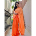 Raveena Daha Instagram - ஒரு இமை உனது.. ஒரு இமை எனது.. இடையினில் கனவு நிகழ்ந்திடுமா 💙🌈 Saree from : @codcollectiononly 🌈