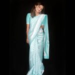 Raveena Daha Instagram - காமன் நாட்குறிப்பில் காதல் கதையானோம்💙 Saree from:@star_collectionsss #raveena #raveenadaha