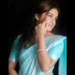 Raveena Daha Instagram - காமன் நாட்குறிப்பில் காதல் கதையானோம்💙 Saree from:@star_collectionsss #raveena #raveenadaha