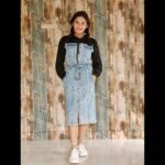 Raveena Daha Instagram - When in doubt, wear denim.🤪 hooded denim dress from: @fash_closet_of_yours_🤩 #raveena #raveenadaha