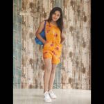 Raveena Daha Instagram - Cute jumpsuit from:@hemu_collections27 ❤️ Take me back to the night we met💙 #raveena #raveenadaha