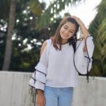 Raveena Daha Instagram - 🤍☁️💙 Top from: @uni.que.business #raveena #raveenadaha