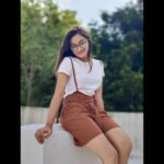 Raveena Daha Instagram - Isn't it lovely, all alone?💯💙 Wearing :@bigbayy ❤️ #raveena #raveenadaha