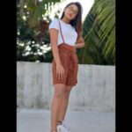 Raveena Daha Instagram - Isn't it lovely, all alone?💯💙 Wearing :@bigbayy ❤️ #raveena #raveenadaha