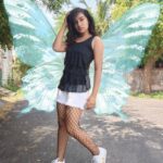 Raveena Daha Instagram - I don't like violence but I don't mind if i get hit by luck 🤪🦋 #raveena #raveenadaha
