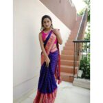 Raveena Daha Instagram - வானவில் நீ சூடிட மேலாடையாகுதே❤❤ Saree from : @thasleem_fashion ❤️ #raveena #raveenadaha