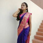 Raveena Daha Instagram - வானவில் நீ சூடிட மேலாடையாகுதே❤❤ Saree from : @thasleem_fashion ❤️ #raveena #raveenadaha
