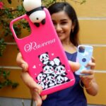 Raveena Daha Instagram - Thank you so much @creepy_cases for gifting me these two customised cute cases ❤️ I love them💯 DM THEM FOR YOUR CUSTOMISED CASES ! @creepy_cases 💫 #raveena #raveenadaha