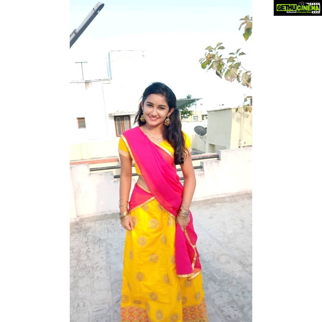 Raveena Daha Instagram - Save your advice 'cause I won't hear You might be right but I don't care☠️👻 #photography #traditional #halfsaree #mobilephotography #poser #pose #love #yellow #raveena #raveenadaha