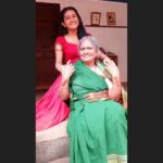 Raveena Daha Instagram - Meet Baghya and her paati ma ❤️💞 #shooting #raveena #raveenadaha #serial #soon