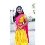Raveena Daha Instagram - I forget how to love myself most days But I keep trying I keep trying &that alone is a victory 💪🦋 #photography #poser #pose #model #mobilephotography #love #laugh #yellow #pink #halfsaree #raveena #raveenadaha