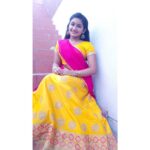 Raveena Daha Instagram - Save your advice 'cause I won't hear You might be right but I don't care☠️👻 #photography #traditional #halfsaree #mobilephotography #poser #pose #love #yellow #raveena #raveenadaha