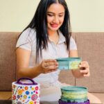 Raveena Daha Instagram - Home cooked biryani 😍 in the stunning @vayaindia Tyffyn Flex, 💪my midday meal times could not get any better! The lunch box is insulated and also comes with microwaveable containers giving me the flexibility to reheat food if required! There’s nothing like eating warm home-cooked meal after hectic work, and this lunchbox makes me look forward to my lunch breaks more! #vayaindia #vayatyffynflex #microwaveable #lunchbox
