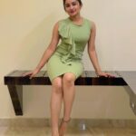 Raveena Daha Instagram - Break your limits and outgrow yourself. 💪❣️ Cute outfit from @fulloncollections 💚 #raveena #raveenadaha