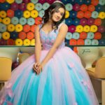 Raveena Daha Instagram - 🌈💙💗. Makeup and hair @priyas_makeupartistry Photography @twiststudio_official Costume @sowmyz_couture #raveena #raveenadaha Welcomhotel by ITC Hotels, Racecourse, Coimbatore