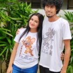 Raveena Daha Instagram – I’ll Stop loving you when tom catches jerry and has him for dinner 😜 @i_m_pablo_emilio🤍
 .
This cute brother sister combo tshirt and pendant from : @yummy_mannequin_shop ⚡😍✨

#raveena #raveenadaha #aji #ajimsha #brothersister #cute