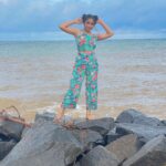 Raveena Daha Instagram - Kadal=kadhal 🌊❤️ Outfit from : @blossom_bootique_bb 😍😍 #raveena #raveenadaha