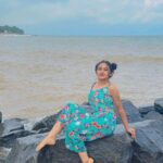 Raveena Daha Instagram - Kadal=kadhal 🌊❤️ Outfit from : @blossom_bootique_bb 😍😍 #raveena #raveenadaha