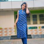 Raveena Daha Instagram - அன்பே என் அன்பே உன் விழி பார்க்க எத்தனை நாளாய் தவித்தேன் 💙🤗 Comfy Kurtis from :@bhuwi_collectionss 😍 #raveena #raveenadaha