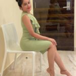 Raveena Daha Instagram - Break your limits and outgrow yourself. 💪❣️ Cute outfit from @fulloncollections 💚 #raveena #raveenadaha