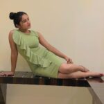 Raveena Daha Instagram - Break your limits and outgrow yourself. 💪❣️ Cute outfit from @fulloncollections 💚 #raveena #raveenadaha