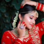 Raveena Daha Instagram - ❤️❤️❤️❤️ Beautiful make-up by @trichy_makeup_artist 😍 Shot by : @suvees_photography 🤗💥 Jewellery by @studiobluefashions Costume @bridesmaid_trichy 🥻 #raveena #raveenadaha
