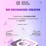 Raveena Daha Instagram - Completed my creator course from bornoninstagram.com, proud to be a BOI recogonised creator! 🥰✨ @instagram . #bornoninstagram #BOIrecogonizedcreator #BOIcreatorcourse