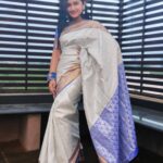 Raveena Daha Instagram - 💙🤍💙 Saree from: @elampillai_sarees_manufacturer 😘 . I realllyyy love @elampillai_sarees_manufacturer 's saree collections 😍😍💯💯 . They do have amazing collections 💥⚡ . Also stunning giveaway alert!!! 🔥 Giveaway TIME 🔥 Rules 👇 ☑️Follow @elampillai_sarees_manufacturer ☑️Like any 2 post from that page ☑️Tag 3 friends in comment ☑️Make them follow @elampillai_sarees_manufacturer 🔥 Extra instructions 🔥 ☑️post this in your story and tag all accounts ☑️Creating accounts for giveaway & anyone who does dm related to giveaway will be disqualified ☑️3 random Winners will be choosen on 20th of November. 🎉🎉🎉🎉🎉GIFTS👇🎉🎉🎉🎉🎉 1️⃣Bridal silk saree worth 1700 (colour options ) 🥈Bridal silk saree worth 1700 ( colour options ) 🥉Silk cotton saree worth 1000