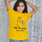 Raveena Daha Instagram - Bleed yellow 💛😍 . Are you guys ready for today ? 🔥😍💛 . T-shirt from: @thetrippyclothing 🔥 Customise yours from @thetrippyclothing