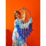 Raveena Daha Instagram - Harness the power of your dreams with DREAM CATCHER 💭 . dream catcher and car hanger from : @wrap_your_choice 💙💙