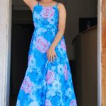 Raveena Daha Instagram - Such a lovely blue frock from: @ciyas_boutique 😍💙💙💙 Aiyo aiyaiyoo🙈💙