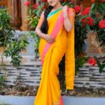 Raveena Daha Instagram - Happy Vinayagar chathurthi🐘❤️AND HAPPY 900K FAMILY TO US ! Thankioo soo muchh for the love and support .. very grateful 🙏 . Beautiful and comfy saree from : @priyasabareesan 😍 loved this saree very much ! . #raveena #raveenadaha