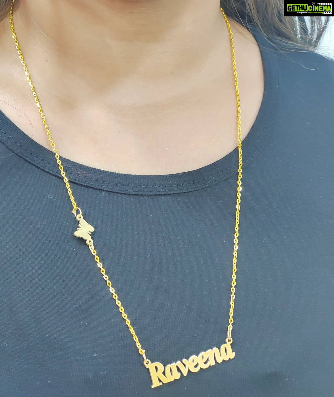 Raveena Daha Instagram - Love you to the infinity ♾️ and beyond 🖤🦋💙 . Chain from : @classichains 😍 #raveena #raveenadaha