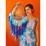 Raveena Daha Instagram - Harness the power of your dreams with DREAM CATCHER 💭 . dream catcher and car hanger from : @wrap_your_choice 💙💙