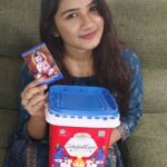 Raveena Daha Instagram - Happy Gokulashtami 💙🦚 Thank you @a2b.official for the Gokulashtami special pack 😍