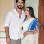 Raveena Daha Instagram - HAPPY ONAM FROM.... 💙🦋 Tharsha and varsha 🦋💙 . #raveena #raveenadaha #varunshakthi🌈🦋 #tharunshakthi❤️
