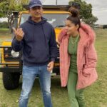 Rubina Dilaik Instagram - Timepass between takes on #khatronkekhiladi location with @rubinadilaik Cape Town, South Africa