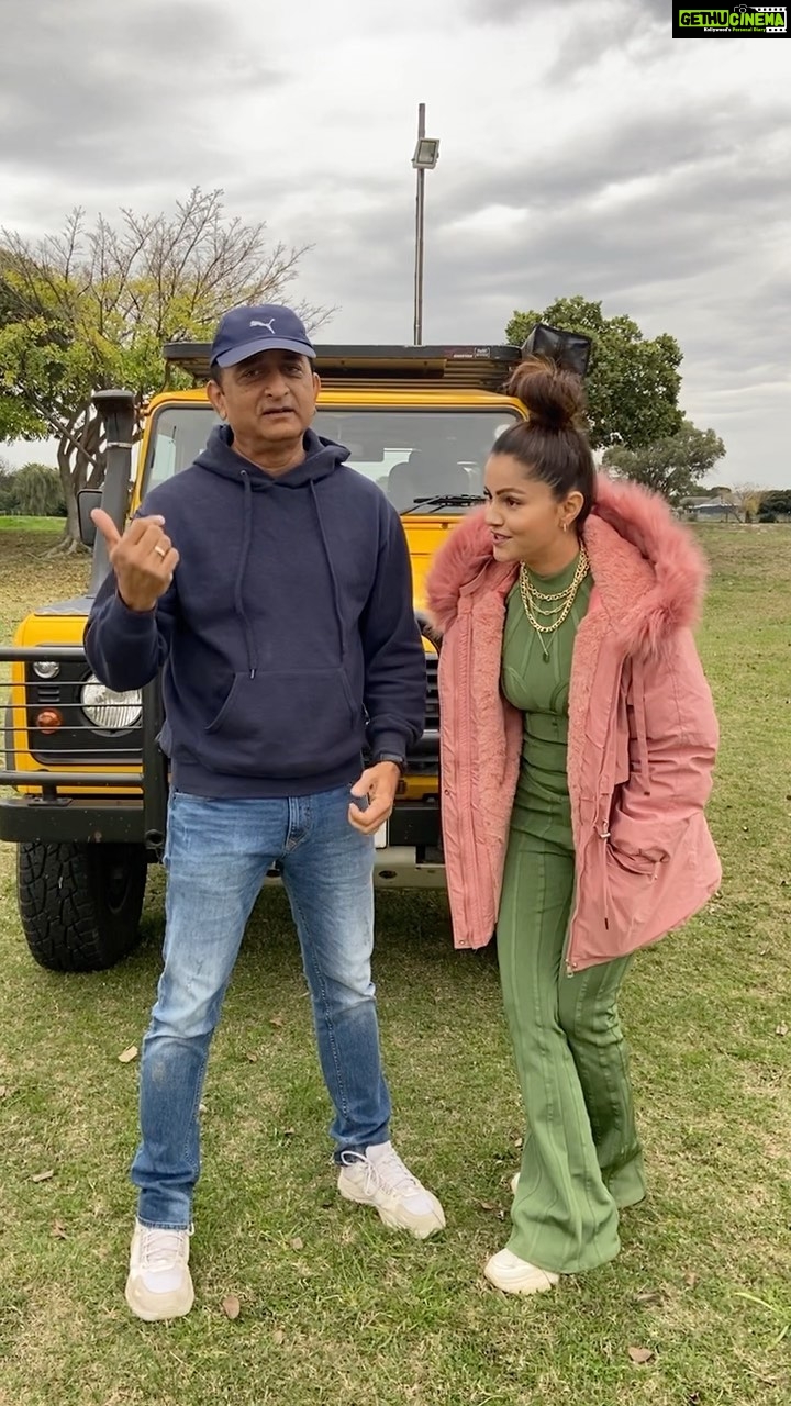 Rubina Dilaik Instagram - Timepass between takes on #khatronkekhiladi location with @rubinadilaik Cape Town, South Africa