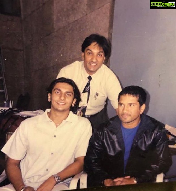 Sachin Tendulkar Instagram - Happy Birthday, Ranveer! Have a great year ahead. Found this picture of ours… Any guesses when this was clicked?