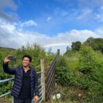 Sachin Tendulkar Instagram - The spectacular sight of 2️⃣ rainbows 🌈 🌈 literally made me stop driving to take a pic 🤳 and capture 📸 this rare phenomenon. Love these tiny little surprises that nature can throw at you! #scotland #rainbow #vacation #nature #roadtrip