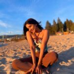 Sakshi Agarwal Instagram - 😍😍😍 Lets get soaked☀️ . #laketahoe #usa🇺🇸 #usatravel #usatravel #holidayinspo Lake Tahoe, Sierra, Nevada