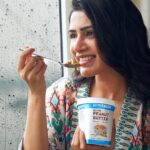 Samantha Instagram - Monsoon calls for comfort food 😋🌧️ always binging on my favourite @myfitness peanut butter. Get yours from www.myfitness.in #proteinrich #monsoon #myfitness #myfitnesspeanutbutter #ad