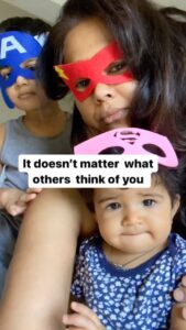 Sameera Reddy Instagram - So I can be Me & You can be You ❤️ #imperfectlyperfect 3 yrs ago I completely let go and trusted the universe & slowly but surely the message is clear✅The only way forward is being true to ourselves . Age , weight , money , relationships , self worth , success is all how you to choose to see it . #selflove #bodypositive #mentalhealth