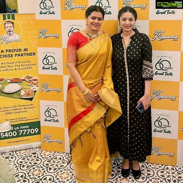 Sanam Shetty Instagram - Honoured to celebrate launch of the first 24 hour drive-in outlet of @juniorkuppannarestaurant in Chennai 🌟 Hearty congratulations my dear friend @neerajabose for your new venture. Keep growing 👏 Best wishes to the founders, investers and mainly the chefs and staff who have maintained the same quality standards for decades. #launchevent #juniorkuppanna #urbansquare #chennai