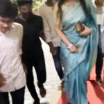 Sanam Shetty Instagram - Honoured to meet the future doctors of Chengalpet Medical College. Pleasantly surprised with so many multifaceted talents👏 Special thanks to the super squad for taking great care of me - @yaazhini_balakrishnan , Vinodh, Kruthika, Lokesh Lots of love to everyone I met 💖 Unga anbukku nandri 🙏 Wearing Powder blue soft silk saree by @_sindhufashions_ Hairstyling by Hema (Essentials) VC @__naveen__kp @chemfest2k22 #eventlaunch